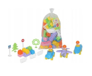 Klocki Dla Dziecka Budowniczy Zestaw 76 Elementów