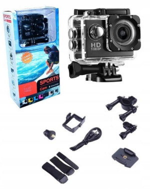 Mini Kamera Sport Typu Gopro Etui 1080p Kask Narty