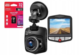 Kamerka samochodowa rejestrator HD + karta 32GB