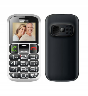 Telefon Komórkowy Maxcom Mm462b Czarny Dla Seniora