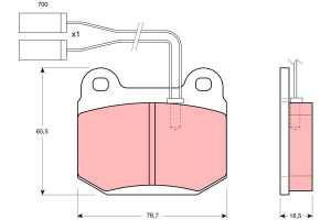 Klocki Hamulcowe Alfa Romeo 75 (162) 1.6 (162.b2b, 162.b2c) 85-92