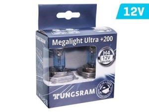 Żarówka Tungsram H4 12V 60/55W P43t MegaLight Ultra +200%, 2 szt.