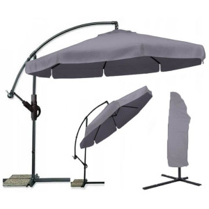 Parasol Ogrodowy Duży Składany 350cm + Pokrowiec