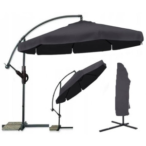 Parasol Ogrodowy Duży Składany 350cm + Pokrowiec