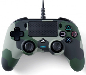 NACON PS4 Pad przewodowy Compact camo zielony
