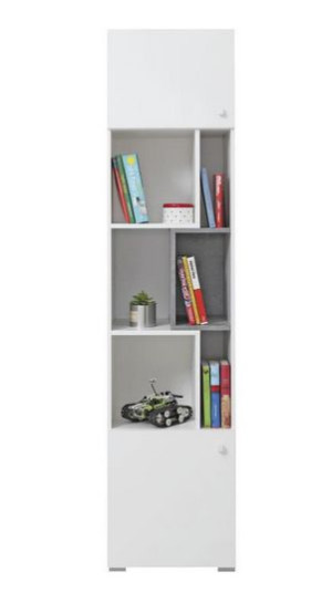 Regał Półki Słupek Młodzież S6 Biały Beton 45cm