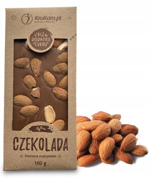 Krukam Czekolada Mleczna Ze Słonymi Migdałami 100g