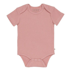Little Dutch Body z krótkim rękawem Vintage Pink 50/56cm