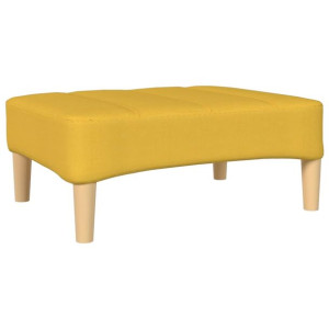 Podnóżek, żółty, 78x56x32 cm, tapicerowany tkaniną