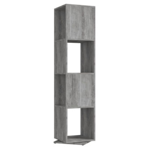 Szafka obrotowa, szarość betonu, 34,5x34,5x147,5 cm, płyta