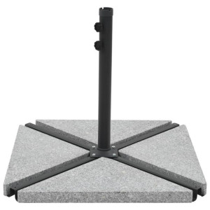 Granitowe obciążniki do parasola, 15 kg, trójkątne, szare