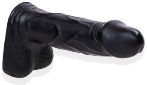 PENIS ŻELOWY Gibki Dong REALISTYCZNY PENETRATOR Czarny