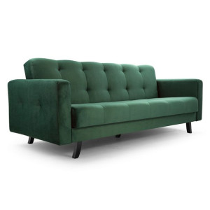 Kanapa SOFA do salonu LIZBONA - Butelkowa Zieleń