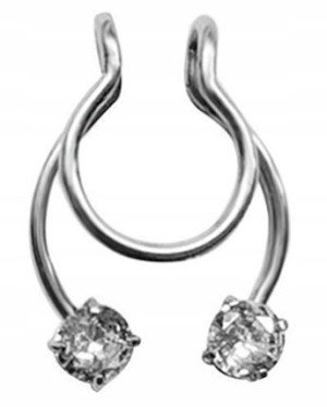 Fake septum U Kolczyk do Nosa Stal Ring Punk