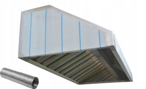 Okap Gastronomiczny 140x80x40 Filtry RURA Nowy