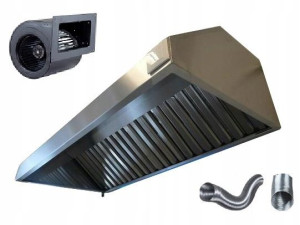 Okap Gastronomiczny 170/70/40 Filtry Turbina