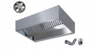 Okap Gastronomiczny Centralny 120x90x40 Wyciąg LED