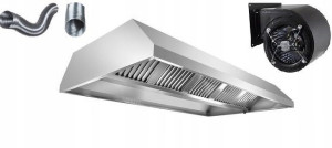 Okap Gastronomiczny Centralny 130x100x40 TURBINA L