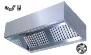 Okap Gastronomiczny P 180x100x40 Filtry Wentylator