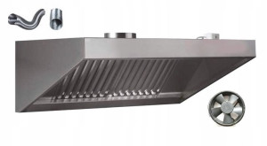 Okap Gastronomiczny S 100x120x40 Filtry Wentylator