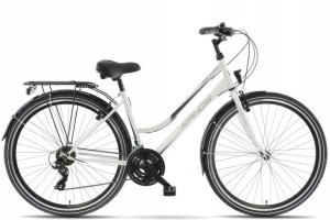 Rower trekking 28″ Kands Galileo biało-szary 2022 R.17"