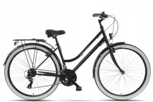 Rower trekking 28″ Kands Galileo Damski 2022 R.17" CZARNO-BŁĘKITNY POŁYSK