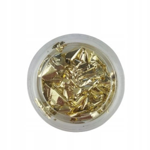 Folia Do Paznokci Efekt Lustra Mirror Złota Gold