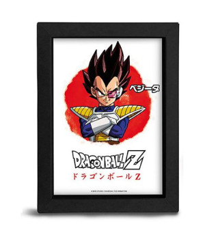 Ramka z grafiką Dragon Ball - Vegeta 15 x 20 cm