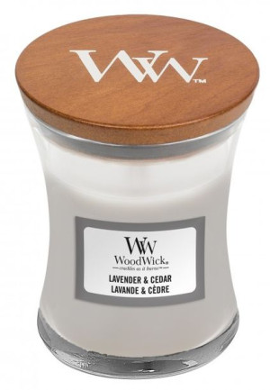 Świeca mała WoodWick Lavender & Cedar 85g