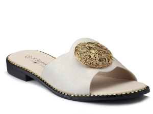 Klapki damskie eleganckie S.BARSKI 27-75 złote