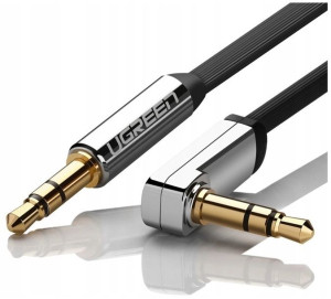 Ugreen Płaski Kabel Audio Aux Mini Jack 3,5 Mm 1M