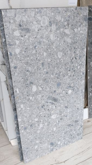 Płytki łazienkowe lastryko matowe Ceppo nuovo Silver 120x60 Cerrad