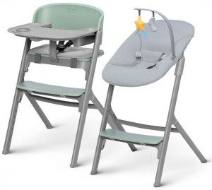 Kinderkraft Livy&Calmee krzesełko do karmienia z leżaczkiem 4w1 Green