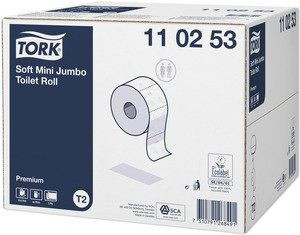 Tork papier toaletowy Jumbo biały T2 / 12 rolek110253