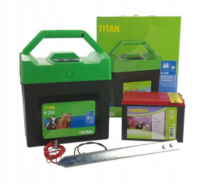 Pastuch Elektryzator Titan B250 022J +bateria 55Ah