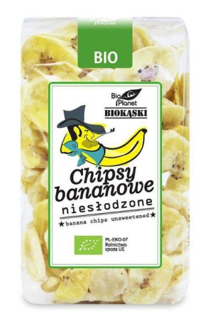 Chipsy Bananowe Niesłodzone Bio 150 G - Bio Planet