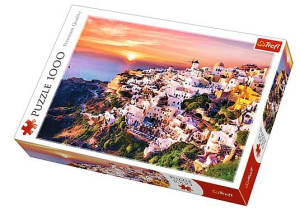 Puzzle Trefl 1000 10435 Zachód Słońca Nad Santorini