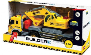 Laweta z koparką 02425 builder 24255 dromader