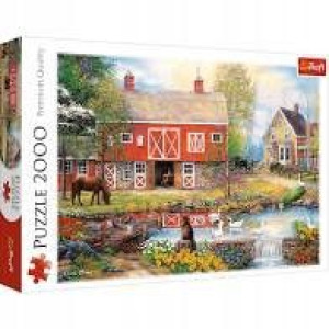 Puzzle trefl 2000 27106 sielskie życie na farmie
