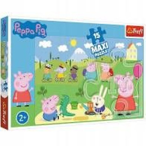 Puzzle trefl 15 maxi 14334 szczęśliwy dzień Peppy