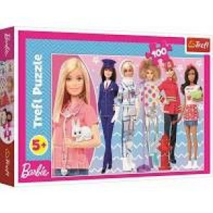 Puzzle Trefl 100 16385 Barbie Możesz Być Kim Chcesz