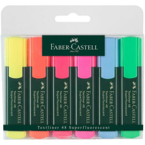 Zakreślacze Faber Castell / 6szt