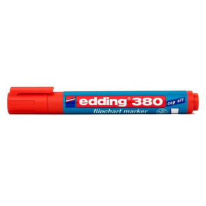 Mazak flipchart Edding 380 okrągły czerwony napełniany