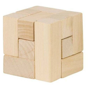 Drewniana kostka układanka logiczna, Goki HS 001