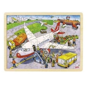 Puzzle 96 el. wzór Samolot, Goki 57544