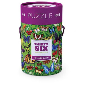 Puzzle 100el., motyw motyle, Crocodile Creek