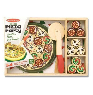 Melissa and Doug, Drewniany Zestaw Pizza Party 3-5 lat