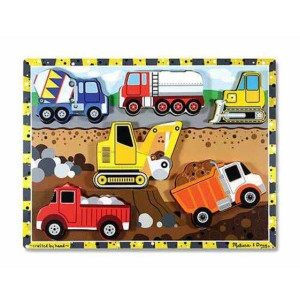 Melissa and Doug, Drewniane Puzzle Budowa 2-4 lata