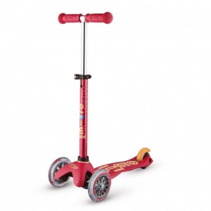 USZKODZONE OPAKOWANIE Mini Micro, Deluxe - Hulajnoga Trójkołowa Ruby Red