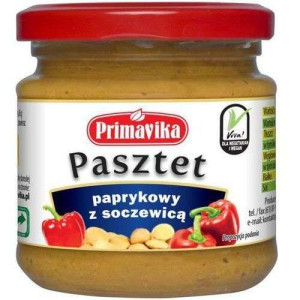 Pasztet paprykowy z soczewicą 160g, Primavika